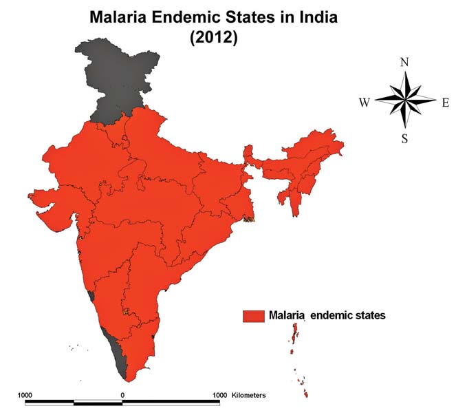 India Malaria Map - Fit for Travel